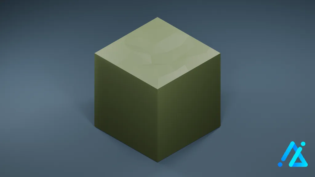 Low-Poly Village Ground Tile 02 D — 3D model preview