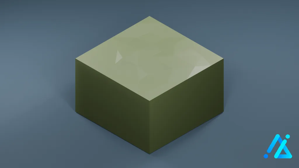 Low-Poly Village Ground Tile 02 E — 3D model preview
