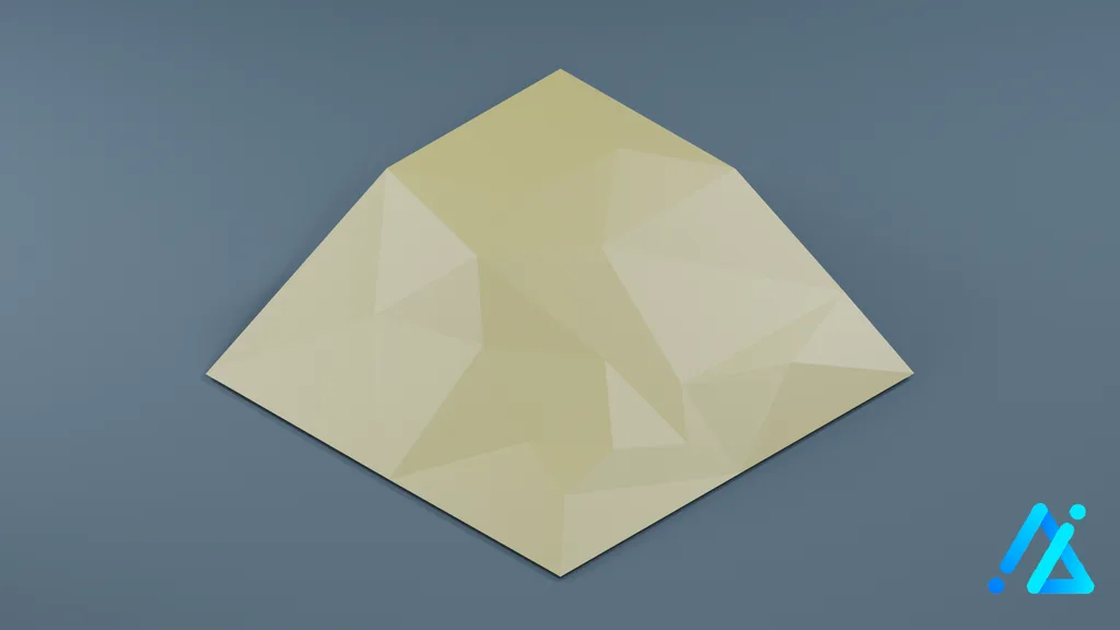 Low-Poly Village Ground Tile 03 A 1 — 3D model preview