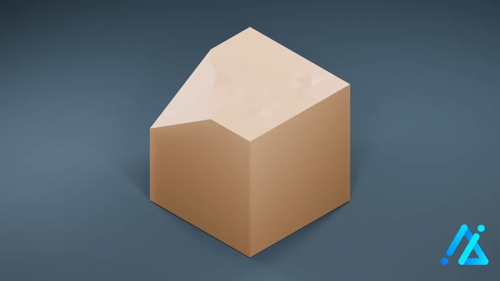 Low-Poly Village Ground Tile 03 C — 3D model preview