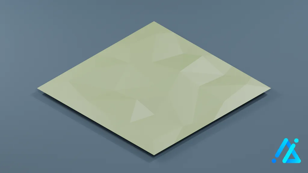 Low-Poly Village Ground Tile 04 E — 3D model preview