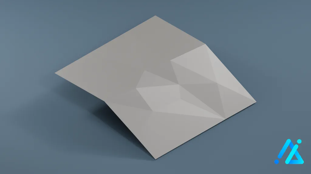 Low-Poly Village Ground Tile 12 B — 3D model preview