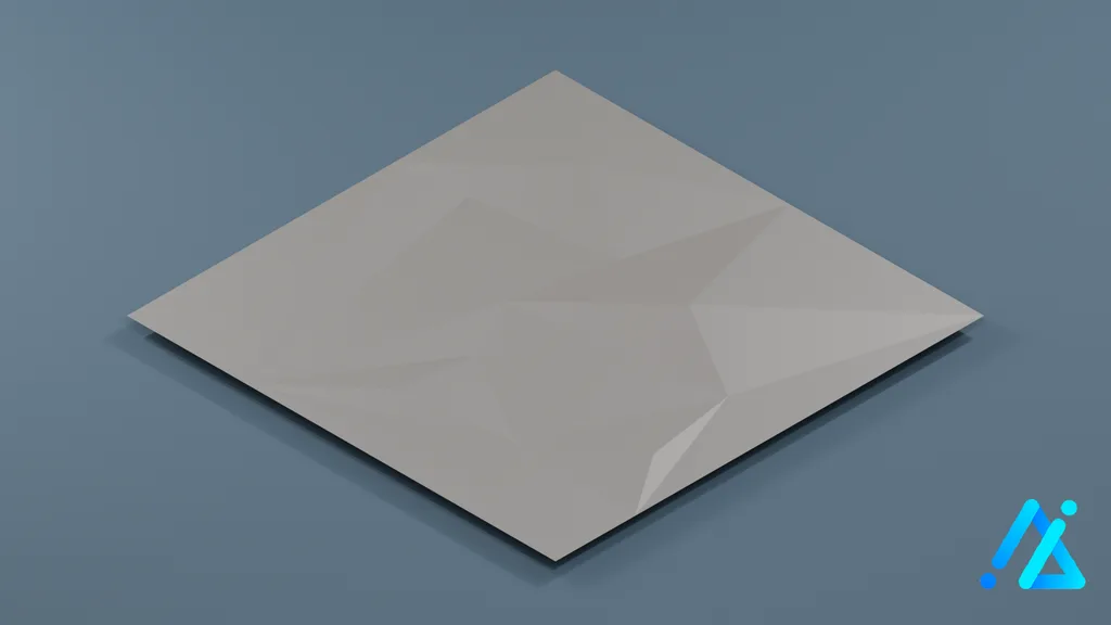 Low-Poly Village Ground Tile 12 D — 3D model preview