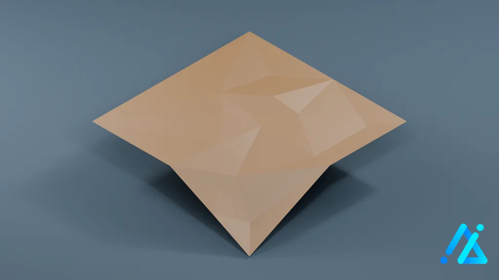 Low-Poly Village Ground Tile 21 C — 3D model preview