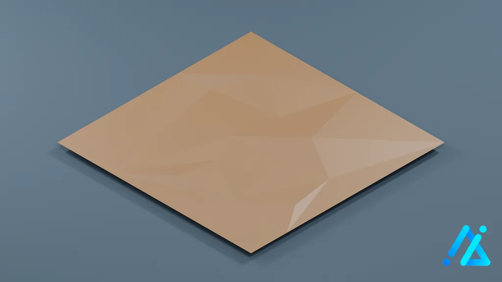 Low-Poly Village Ground Tile 21 D — 3D model preview