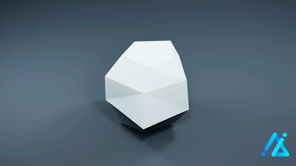 Low-Poly Faceted Scene Prop 01 — 3D model preview