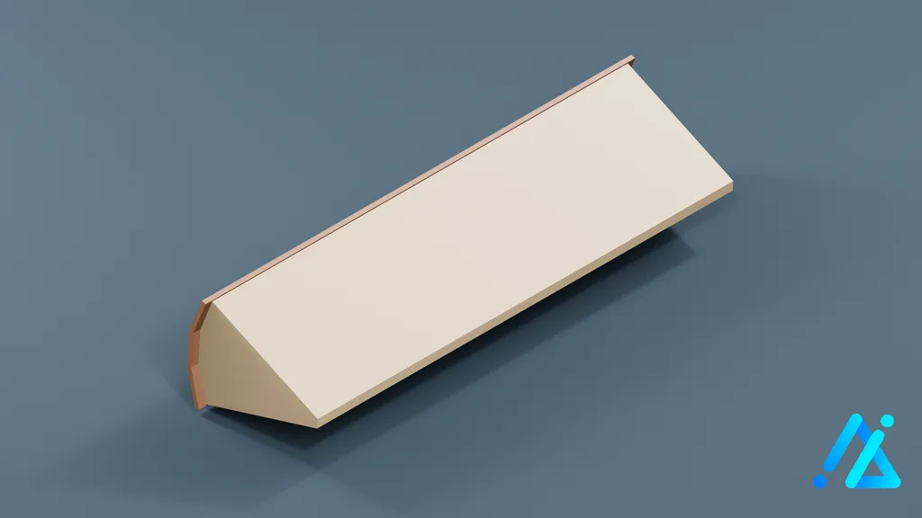 Low-Poly Cut Timber Piece 01 — 3D model preview