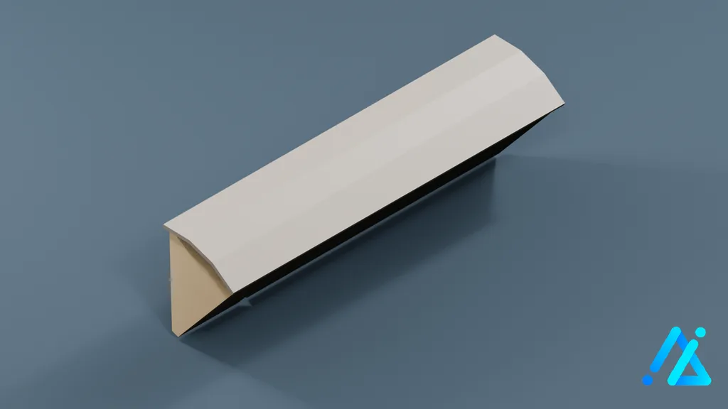 Low-Poly Cut Timber Piece 09 — 3D model preview