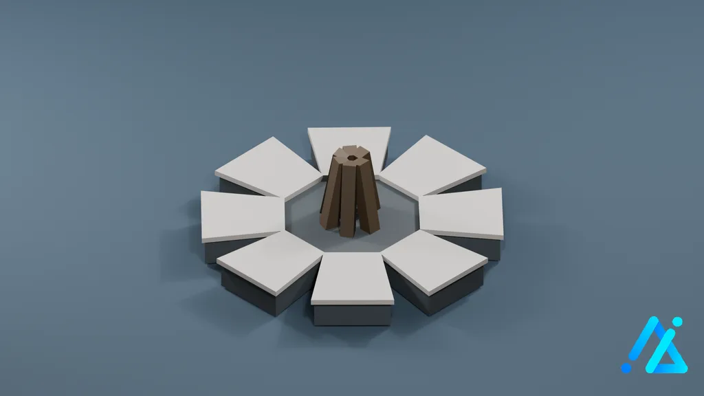Low-Poly Campfire 01 A — 3D model preview