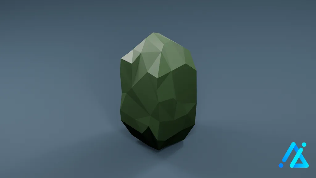 Low-Poly Bush 03 — 3D model preview