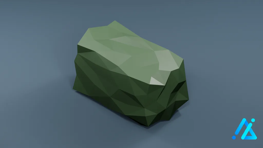 Low-Poly Bush 05 — 3D model preview