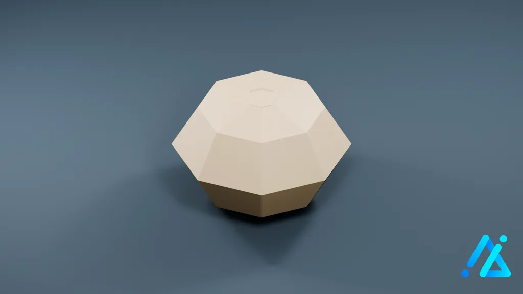 Low-Poly Faceted Crop Prop BushTomato — 3D model preview