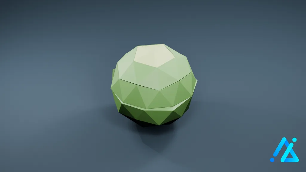 Low-Poly Cabbage 01 B — 3D model preview