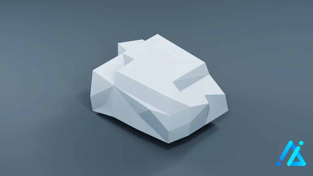 Low-Poly Cloud 01 — 3D model preview