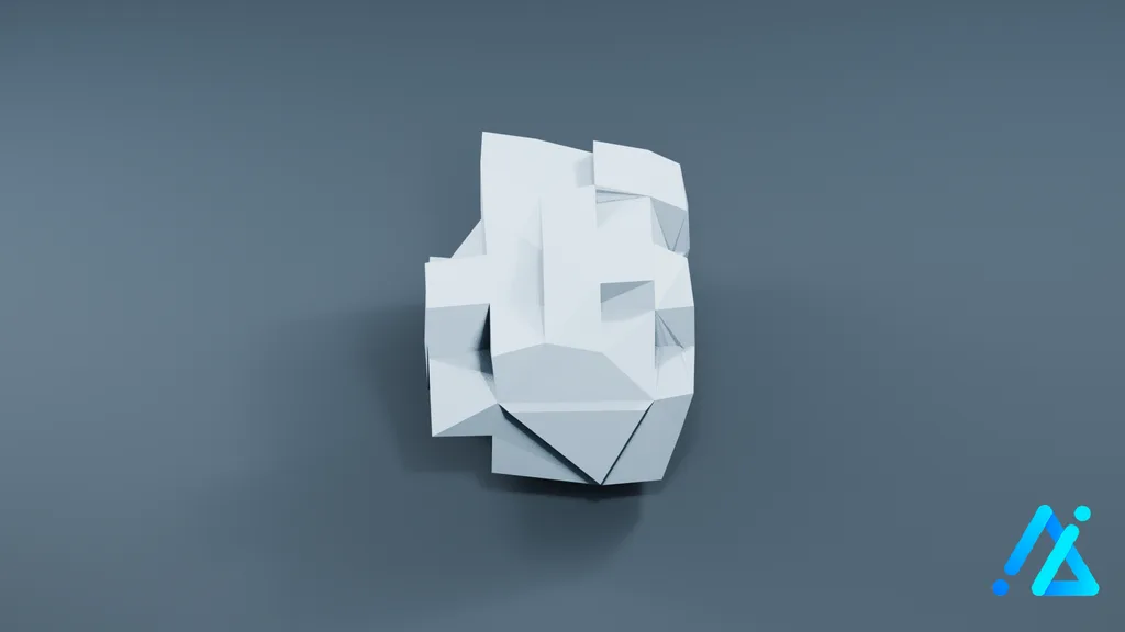 Low-Poly Cloud 02 — 3D model preview