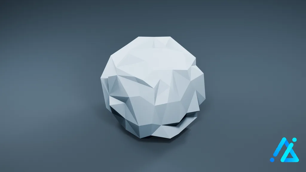 Low-Poly Cloud 03 — 3D model preview
