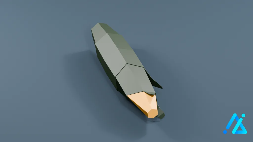 Low-Poly Corn Plant 01 B — 3D model preview