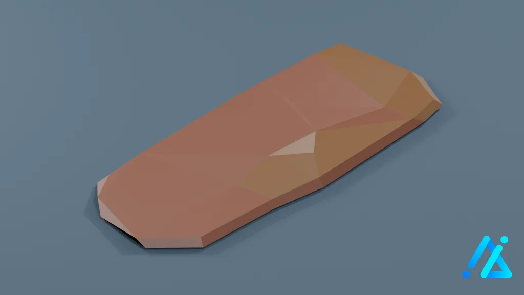 Low-Poly Dirt Path Dirt_path — 3D model preview