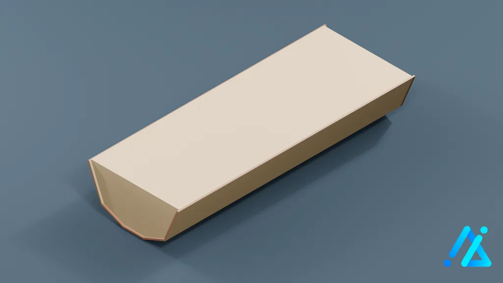 Low-Poly Cut Log 06 — 3D model preview