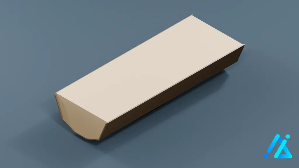 Low-Poly Cut Log 07 — 3D model preview