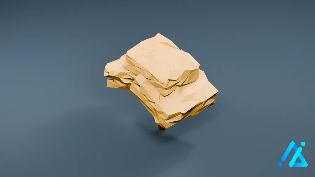 Low-Poly Oak Tree 01 C — 3D model preview