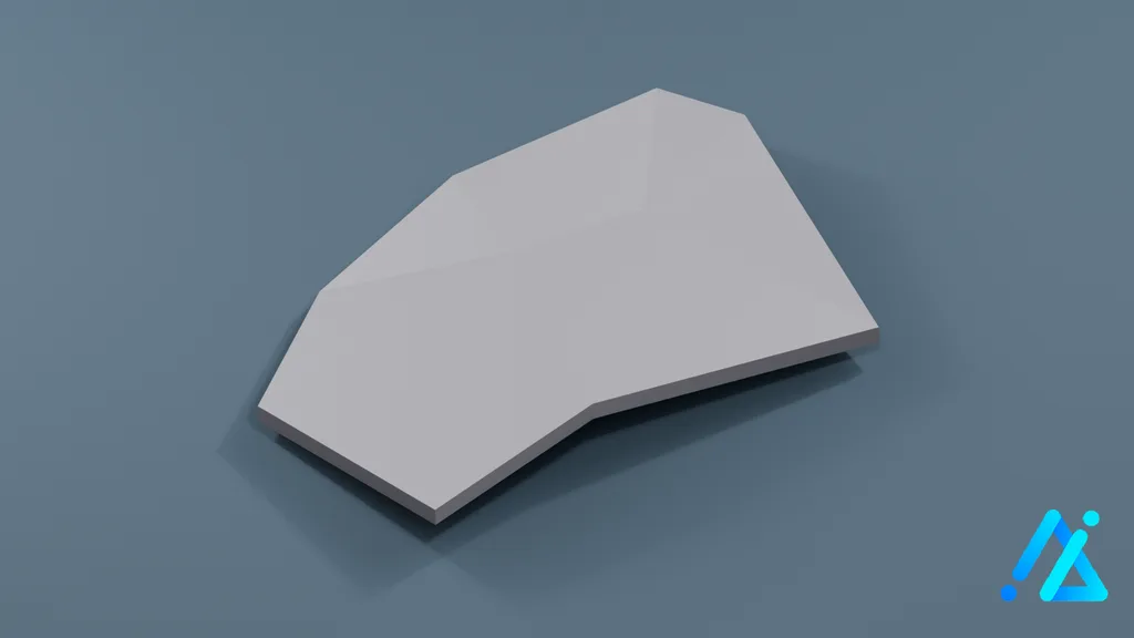 Low-Poly Rock Prop 05 — 3D model preview