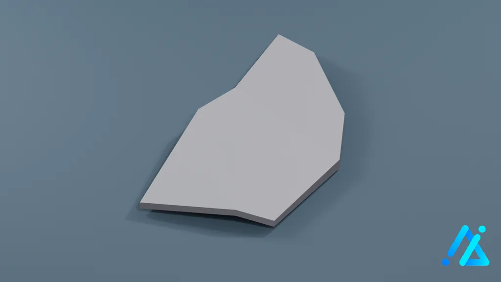 Low-Poly Rock Prop 08 — 3D model preview