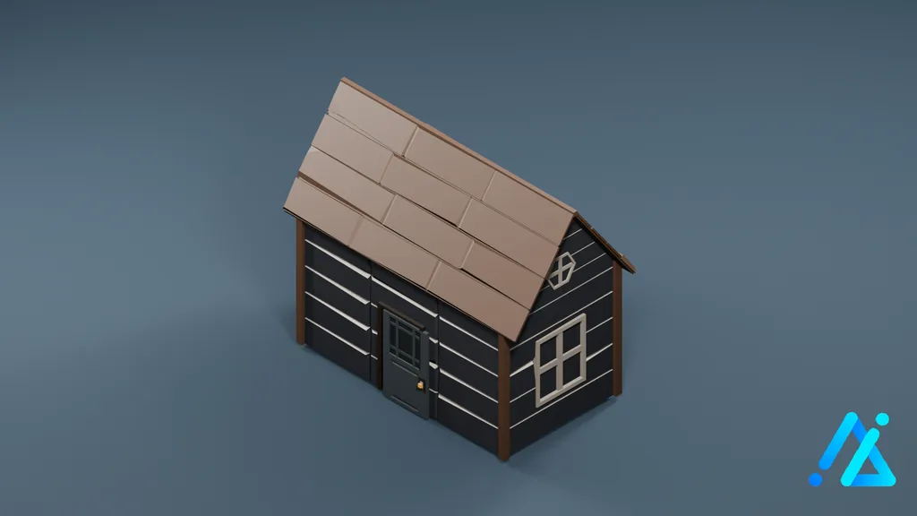 Low-Poly Farmhouse sm_house_01_c — 3D model preview
