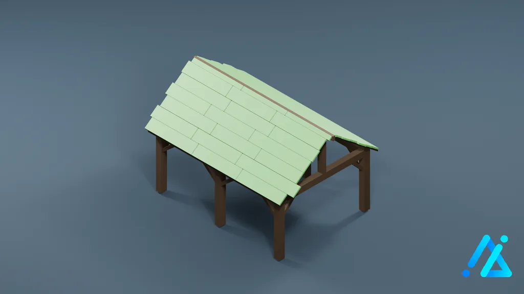 Low-Poly Stable 01 B — 3D model preview