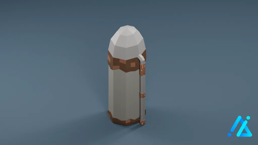 Low-Poly Storage 01 A — 3D model preview