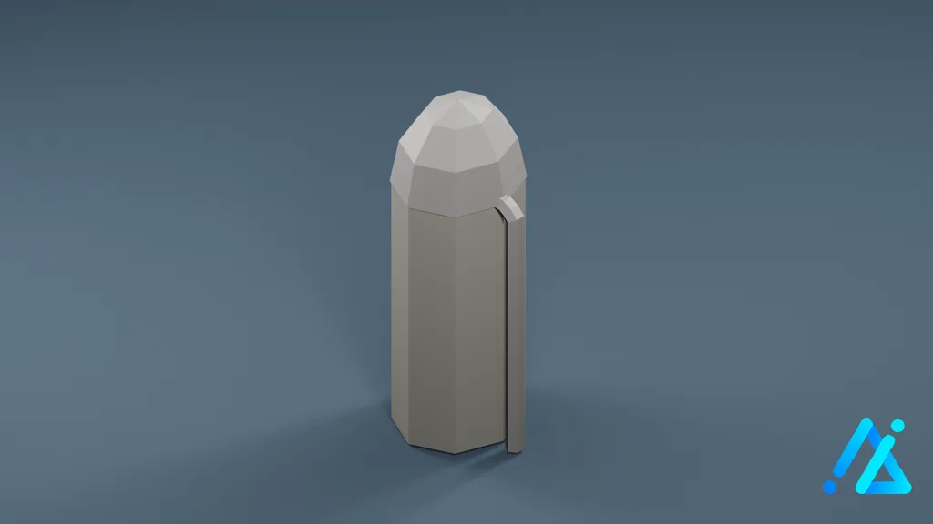 Low-Poly Storage 01 B — 3D model preview