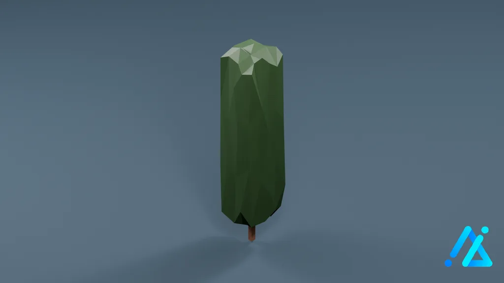 Low-Poly Tree 02 — 3D model preview