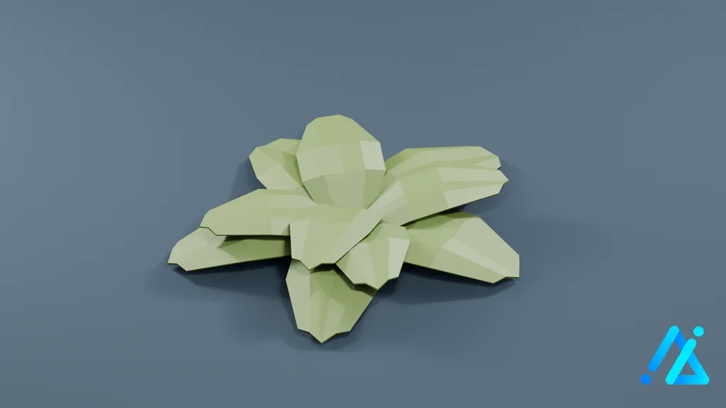 Low-Poly Vegetation Prop Vegetation — 3D model preview