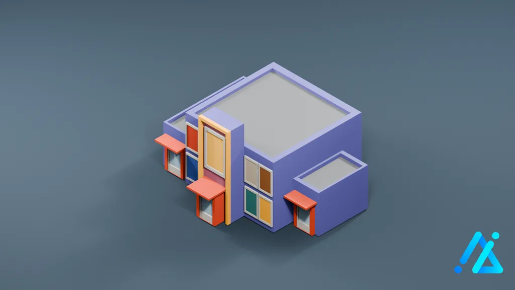 Low-Poly Building 39 — 3D model preview