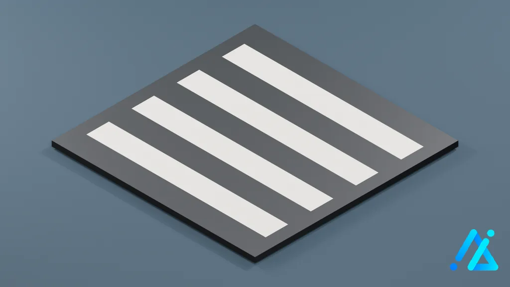 Low-Poly Pedestrian Crossing Tile — 3D model preview