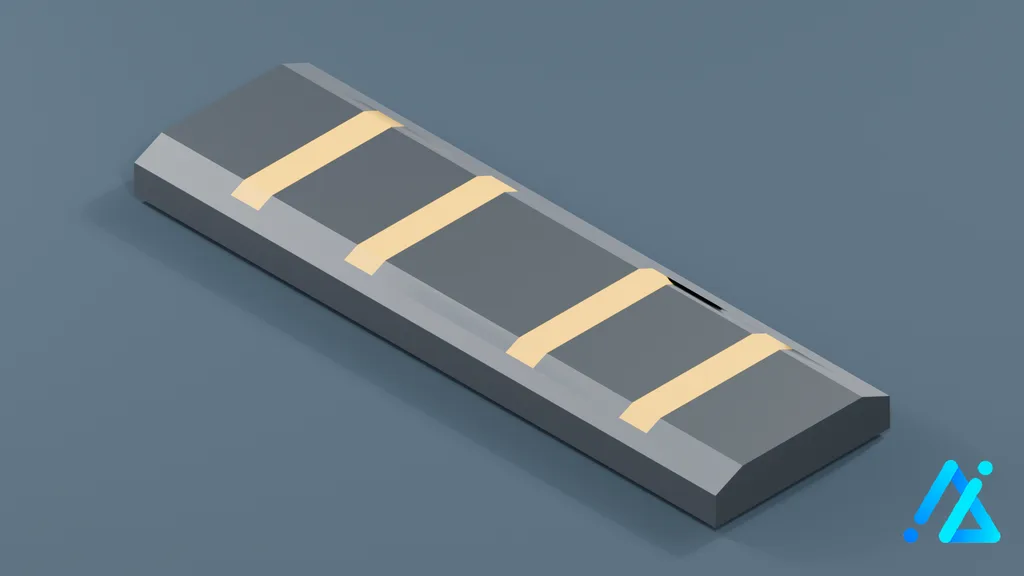 Low-Poly Road Speed Bump 01 — 3D model preview