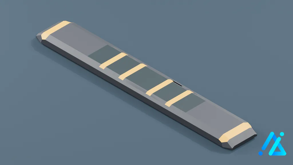 Low-Poly Road Speed Bump 04 — 3D model preview